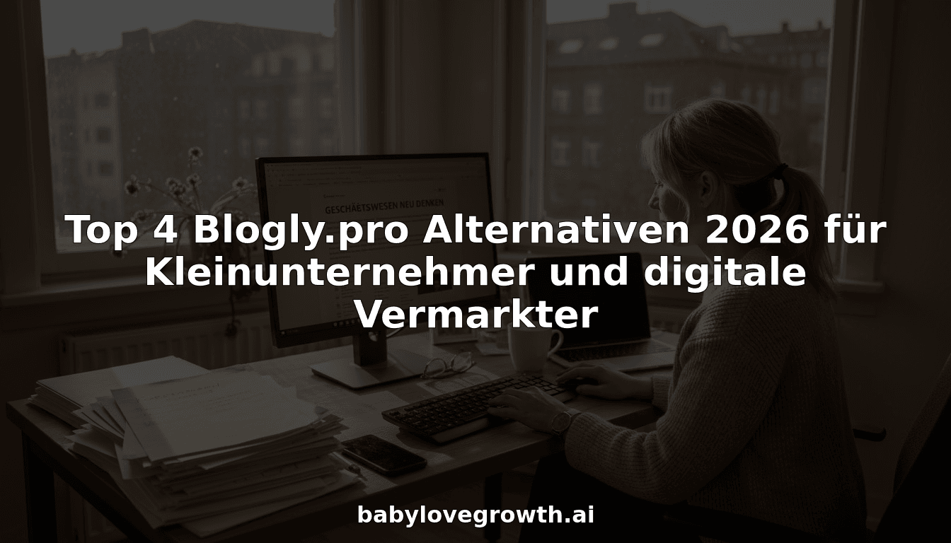 Top 4 Blogly.pro Alternativen 2026 für Kleinunternehmer und digitale Vermarkter