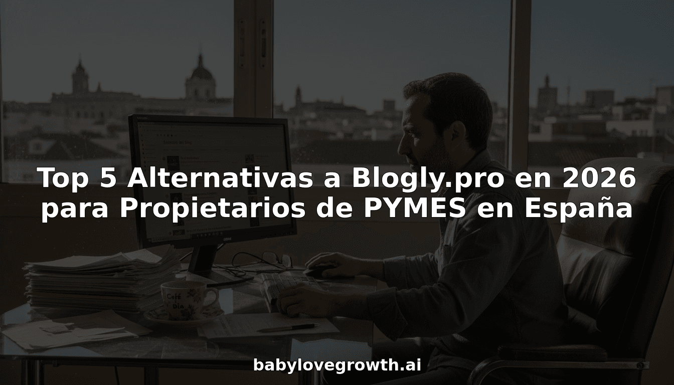 Top 5 Alternativas a Blogly.pro en 2026 para Propietarios de PYMES en España