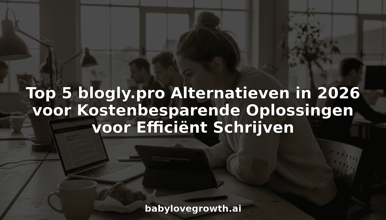 Top 5 blogly.pro Alternatieven in 2026 voor Kostenbesparende Oplossingen voor Efficiënt Schrijven