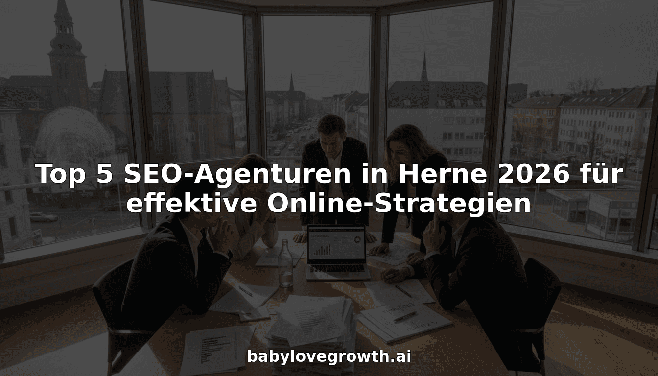 Top 5 SEO-Agenturen in Herne 2026 für effektive Online-Strategien