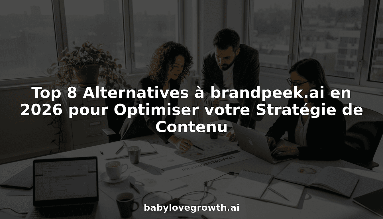 Top 8 Alternatives à brandpeek.ai en 2026 pour Optimiser votre Stratégie de Contenu