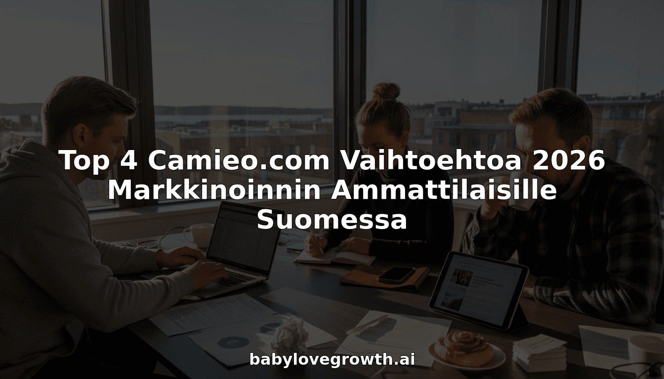 Top 4 Camieo.com Vaihtoehtoa 2026 Markkinoinnin Ammattilaisille Suomessa