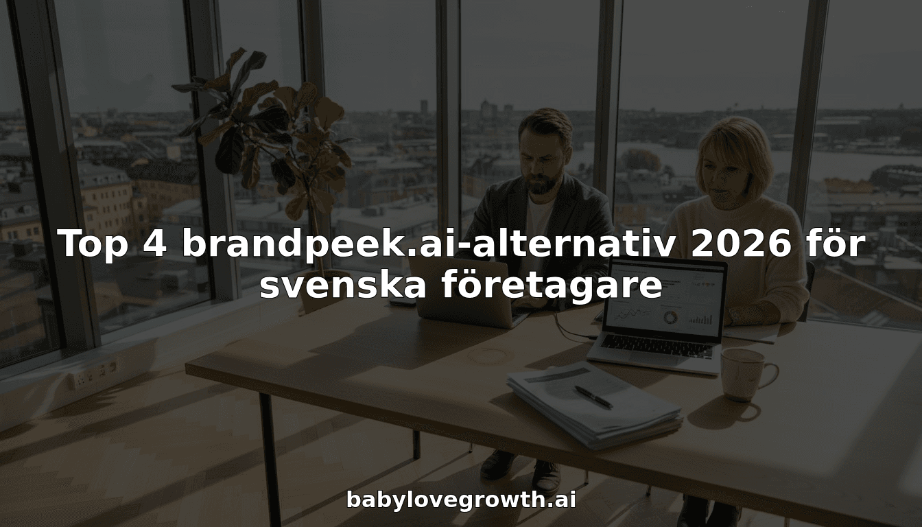 Top 4 brandpeek.ai-alternativ 2026 för svenska företagare