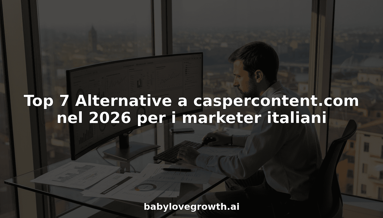 Top 7 Alternative a caspercontent.com nel 2026 per i marketer italiani