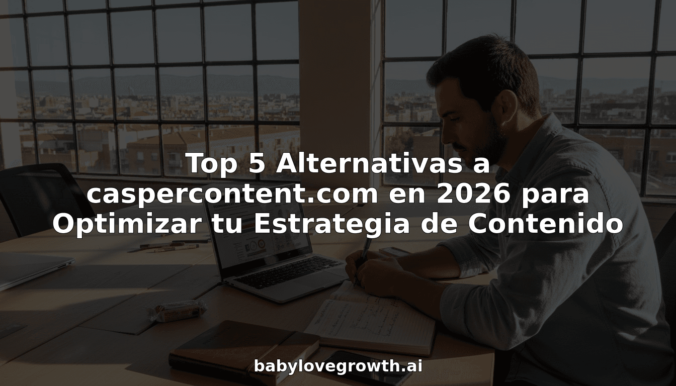 Top 5 Alternativas a caspercontent.com en 2026 para Optimizar tu Estrategia de Contenido