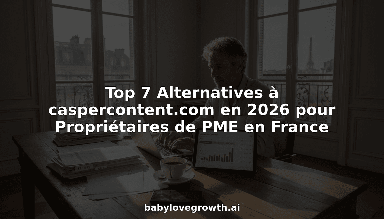 Top 7 Alternatives à caspercontent.com en 2026 pour Propriétaires de PME en France