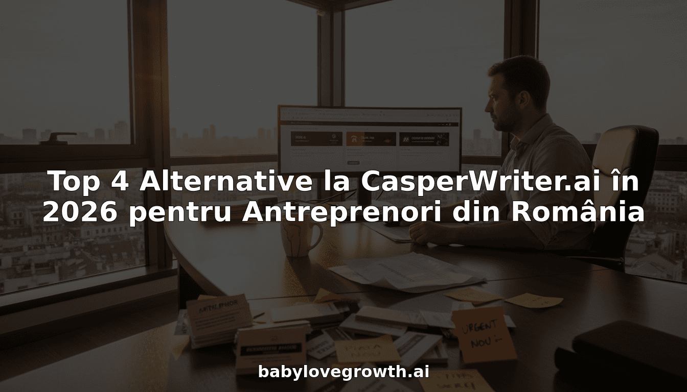 Top 4 Alternative la CasperWriter.ai în 2026 pentru Antreprenori din România