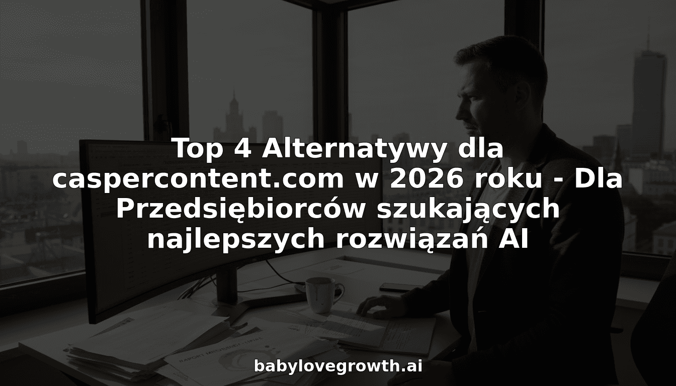 Top 4 Alternatywy dla caspercontent.com w 2026 roku - Dla Przedsiębiorców szukających najlepszych rozwiązań AI