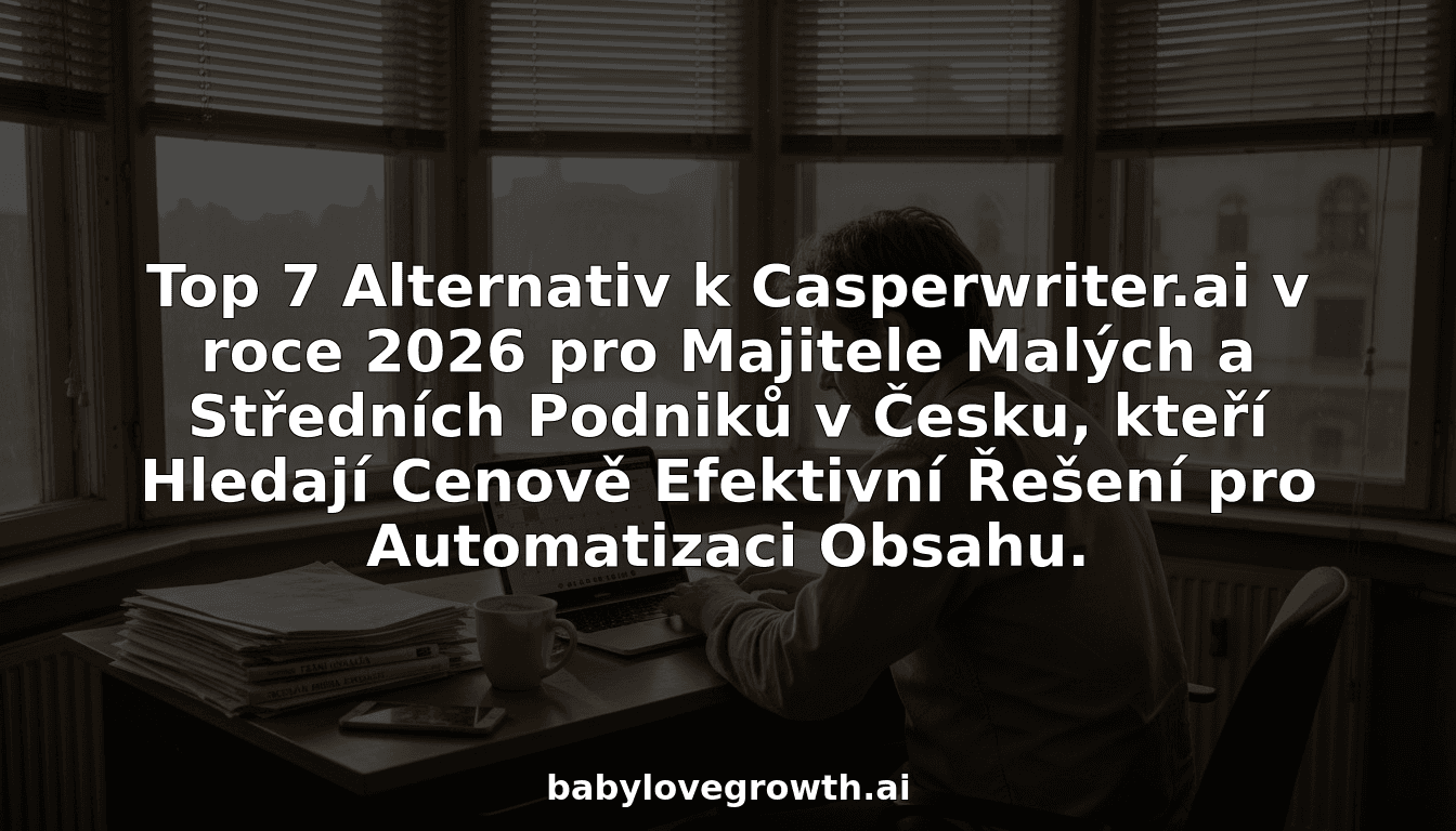 Top 7 Alternativ k Casperwriter.ai v roce 2026 pro Majitele Malých a Středních Podniků v Česku, kteří Hledají Cenově Efektivní Řešení pro Automatizaci Obsahu.