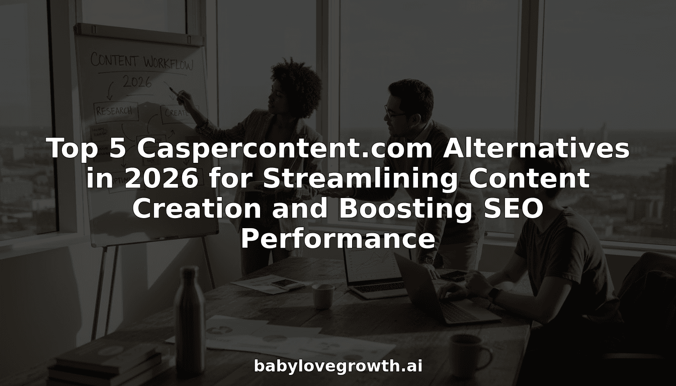 Top 5 Caspercontent.com Alternatives in 2026 for Streamlining Content Creation and Boosting SEO Performance