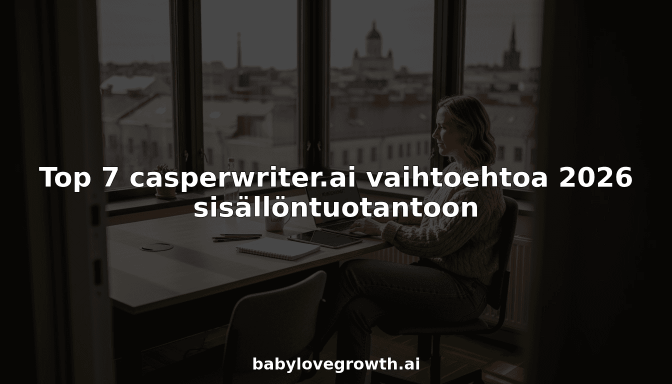Top 7 casperwriter.ai vaihtoehtoa 2026 sisällöntuotantoon