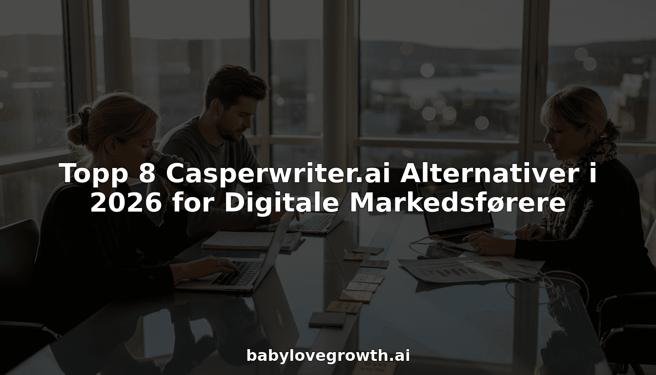 Topp 8 Casperwriter.ai Alternativer i 2026 for Digitale Markedsførere