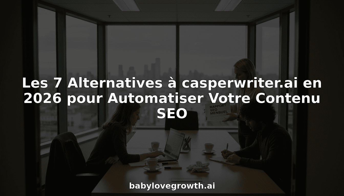 Les 7 Alternatives à casperwriter.ai en 2026 pour Automatiser Votre Contenu SEO