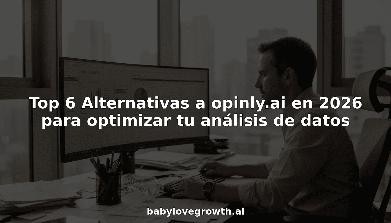 Top 6 Alternativas a opinly.ai en 2026 para optimizar tu análisis de datos