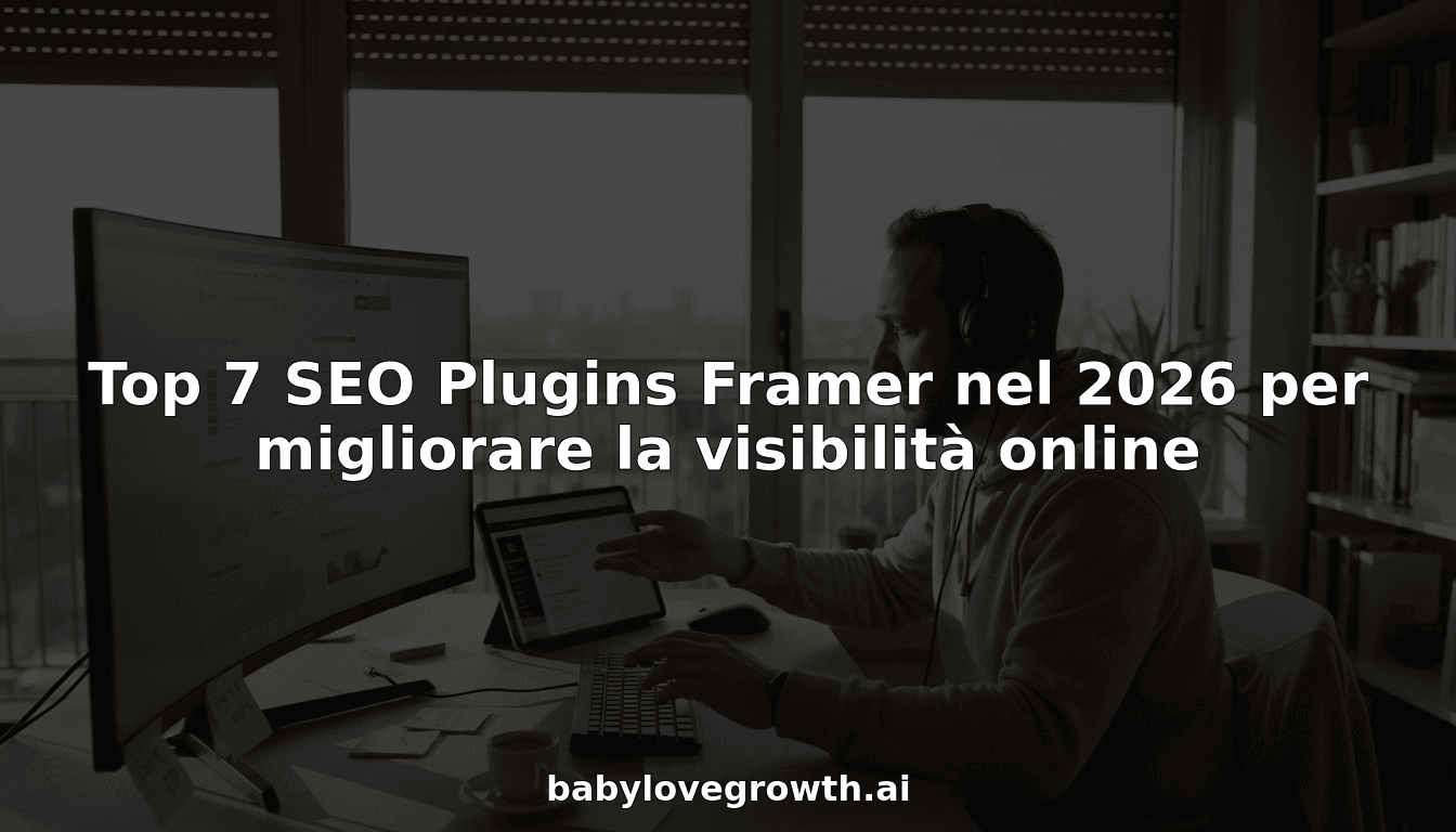 Top 7 SEO Plugins Framer nel 2026 per migliorare la visibilità online