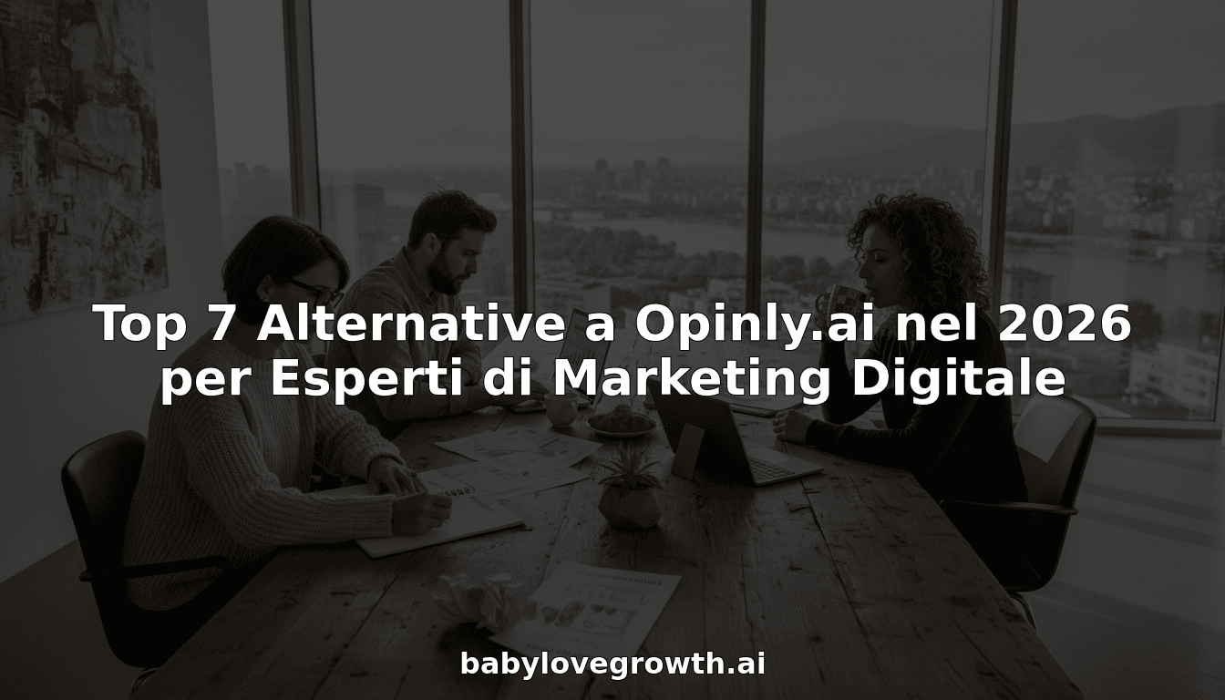 Top 7 Alternative a Opinly.ai nel 2026 per Esperti di Marketing Digitale