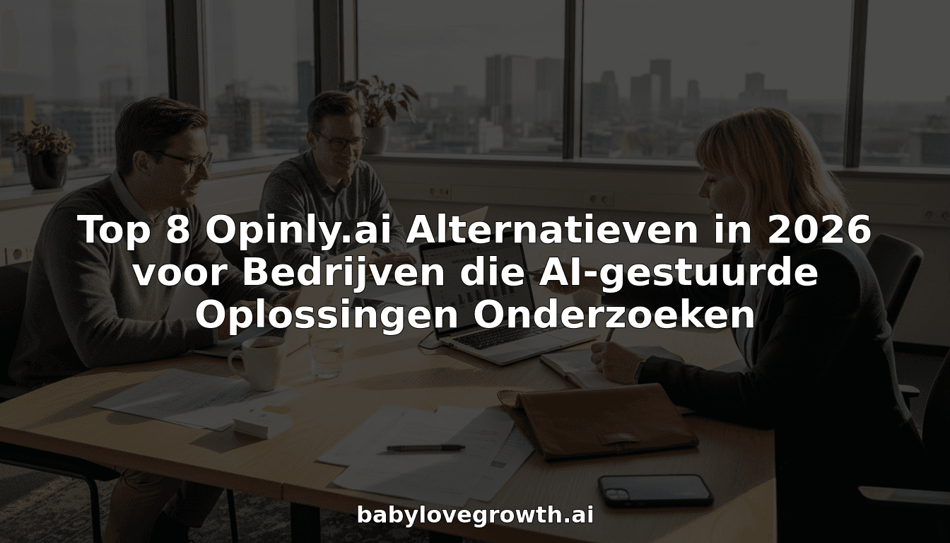 Top 8 Opinly.ai Alternatieven in 2026 voor Bedrijven die AI-gestuurde Oplossingen Onderzoeken