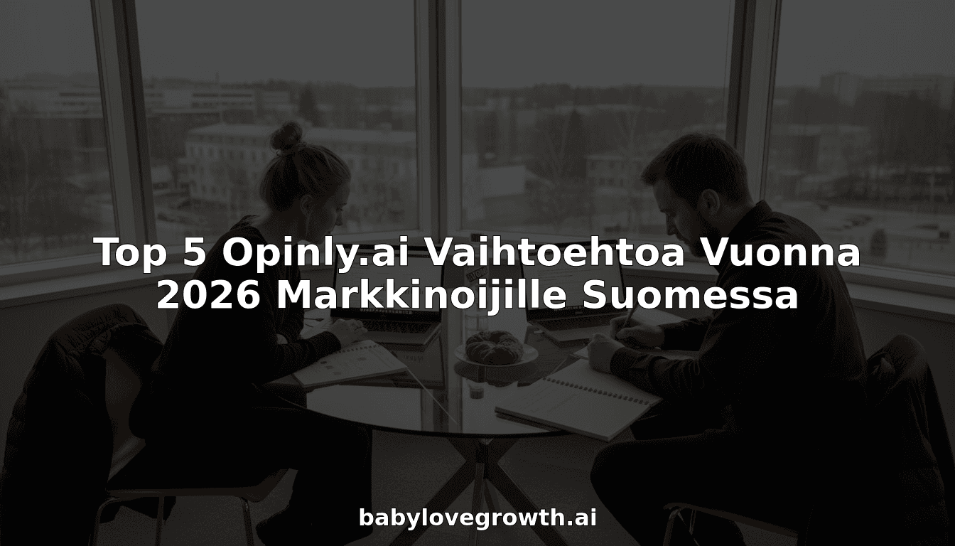 Top 5 Opinly.ai Vaihtoehtoa Vuonna 2026 Markkinoijille Suomessa
