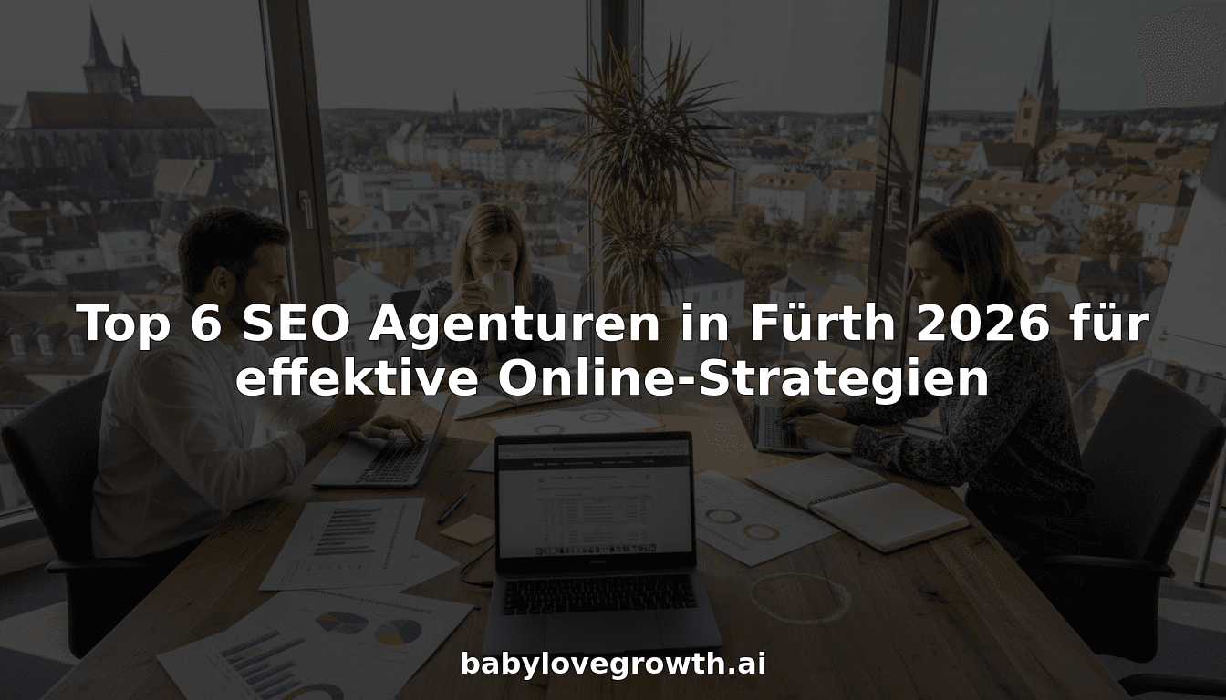 Top 6 SEO Agenturen in Fürth 2026 für effektive Online-Strategien