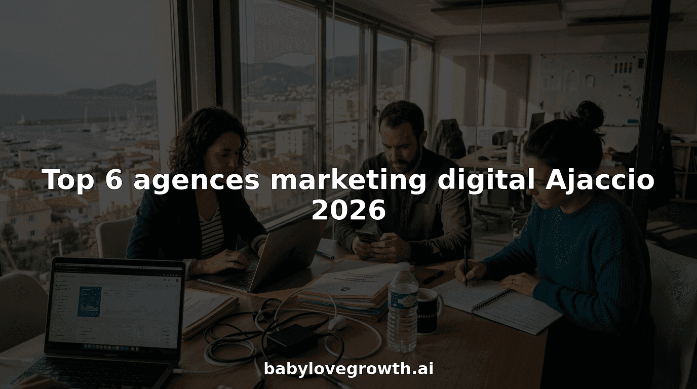 Top 6 agences marketing digital Ajaccio 2026