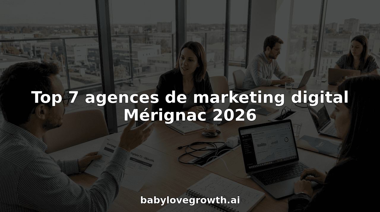 Top 7 agences de marketing digital Mérignac 2026
