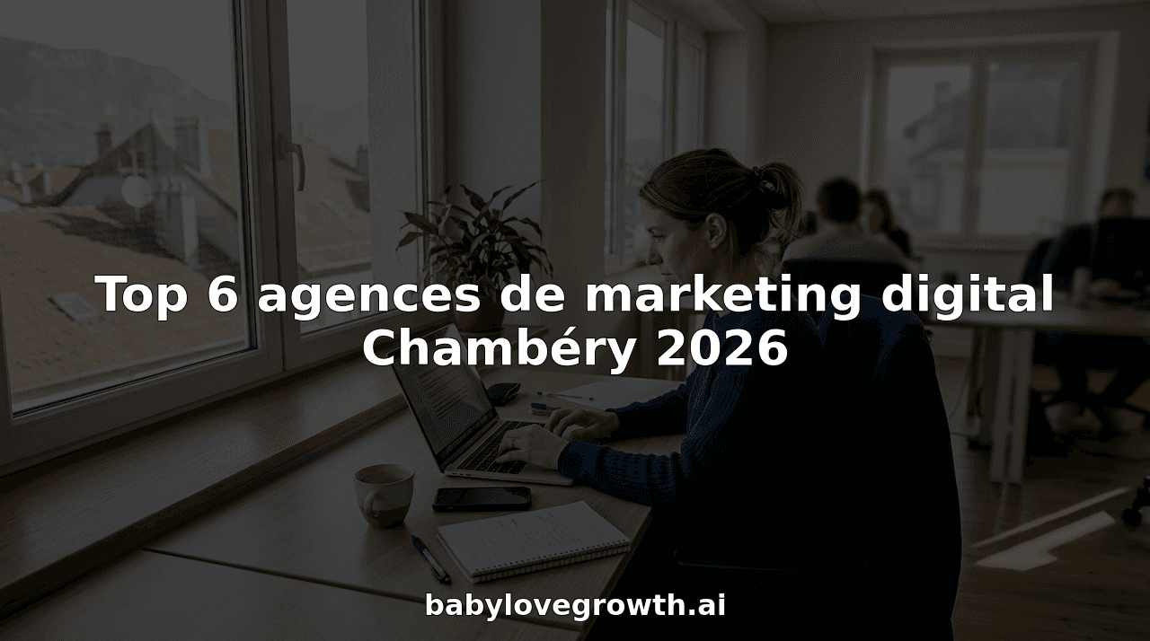 Top 6 agences de marketing digital Chambéry 2026