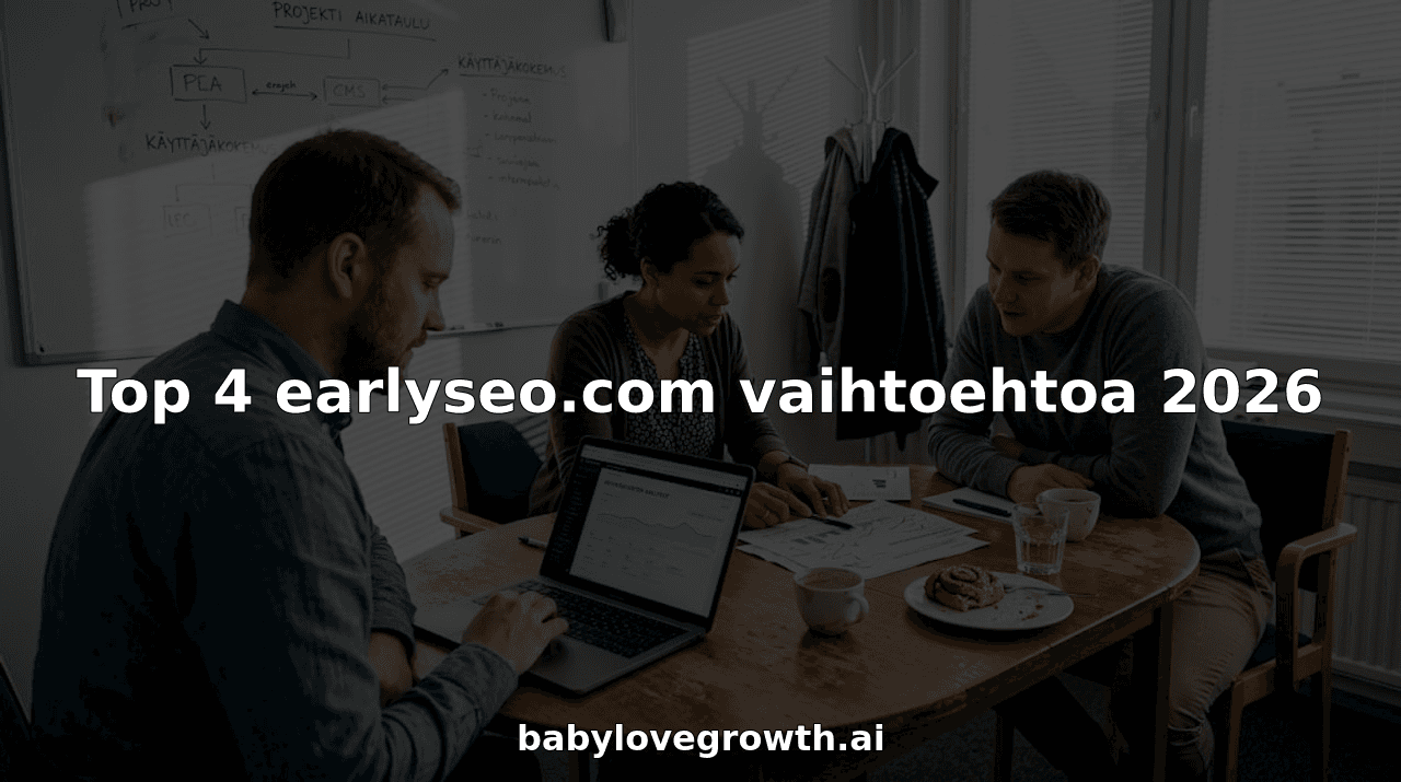 Top 4 earlyseo.com vaihtoehtoa 2026