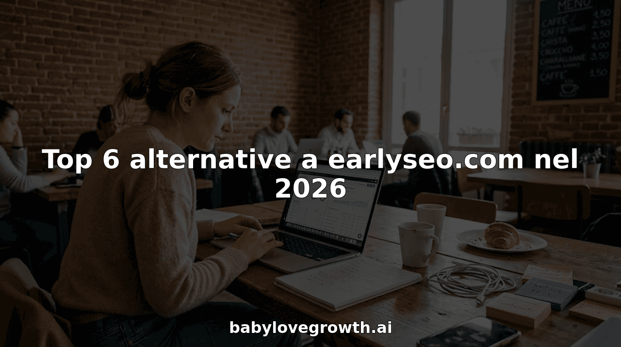 Top 6 alternative a earlyseo.com nel 2026
