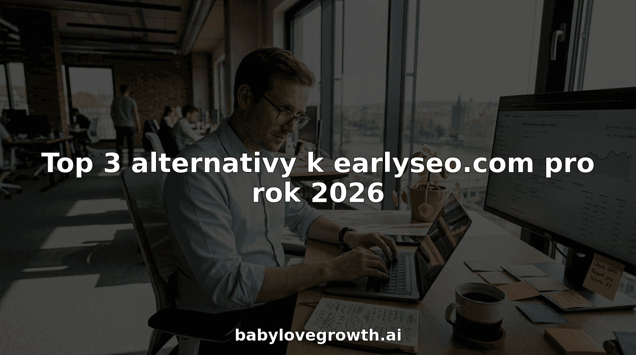 Top 3 alternativy k earlyseo.com pro rok 2026