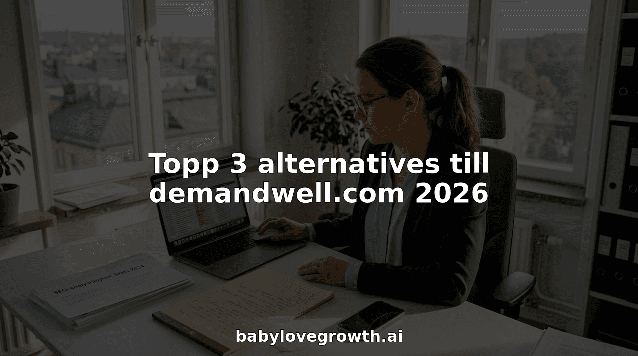 Topp 3 alternatives till demandwell.com 2026