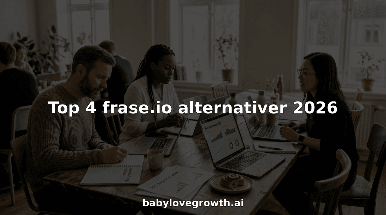 Top 4 frase.io alternativer 2026