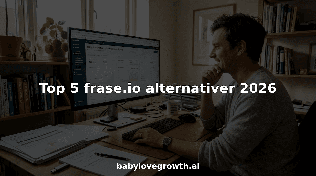 Top 5 frase.io alternativer 2026