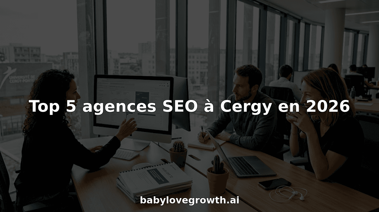 Top 5 agences SEO à Cergy en 2026