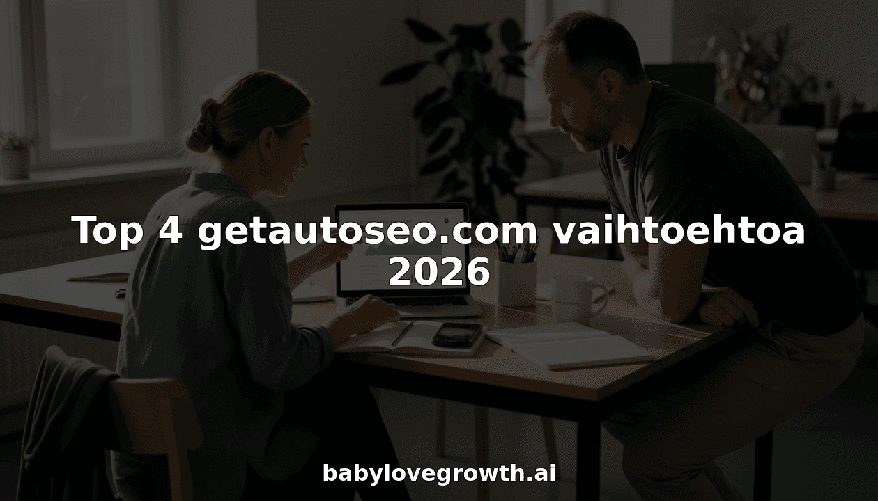 Top 4 getautoseo.com vaihtoehtoa 2026