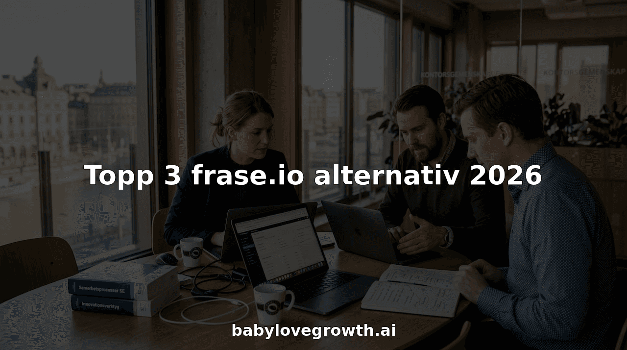 Topp 3 frase.io alternativ 2026