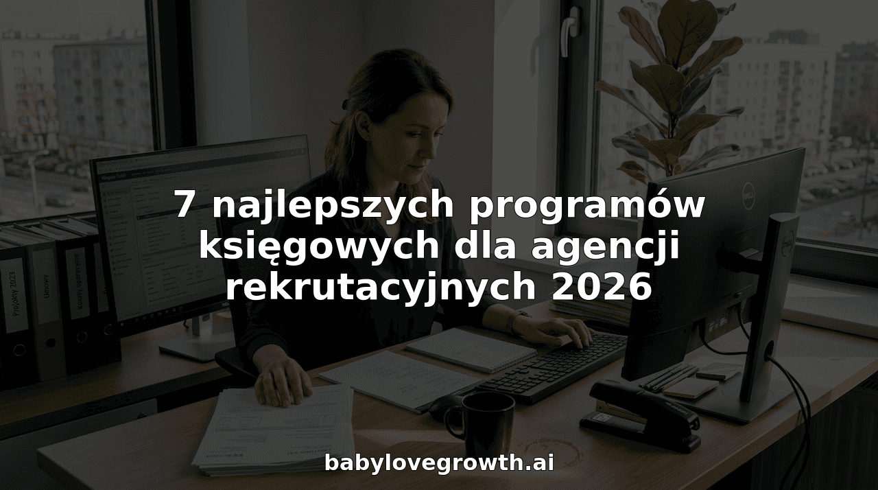 7 najlepszych programów księgowych dla agencji rekrutacyjnych 2026