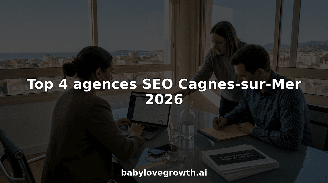 Réunion d’équipe d’une agence SEO dans un bureau lumineux