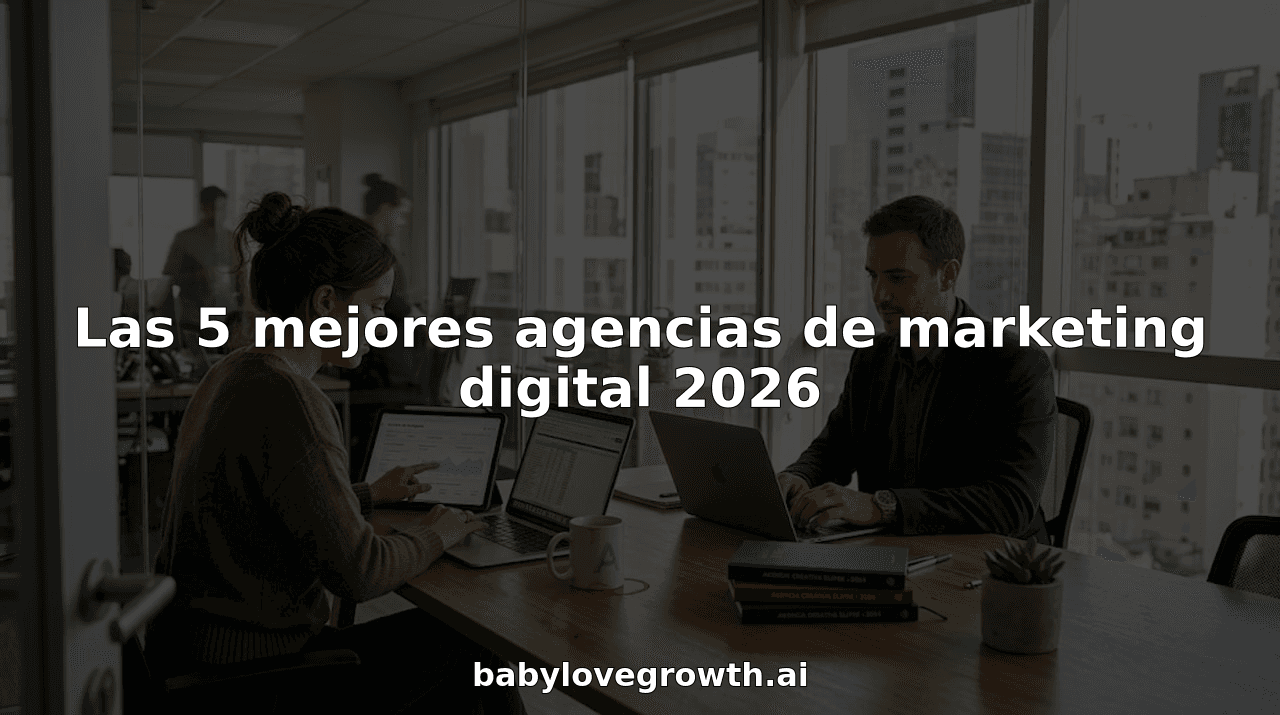 El equipo de la agencia de marketing digital colaborando en la oficina