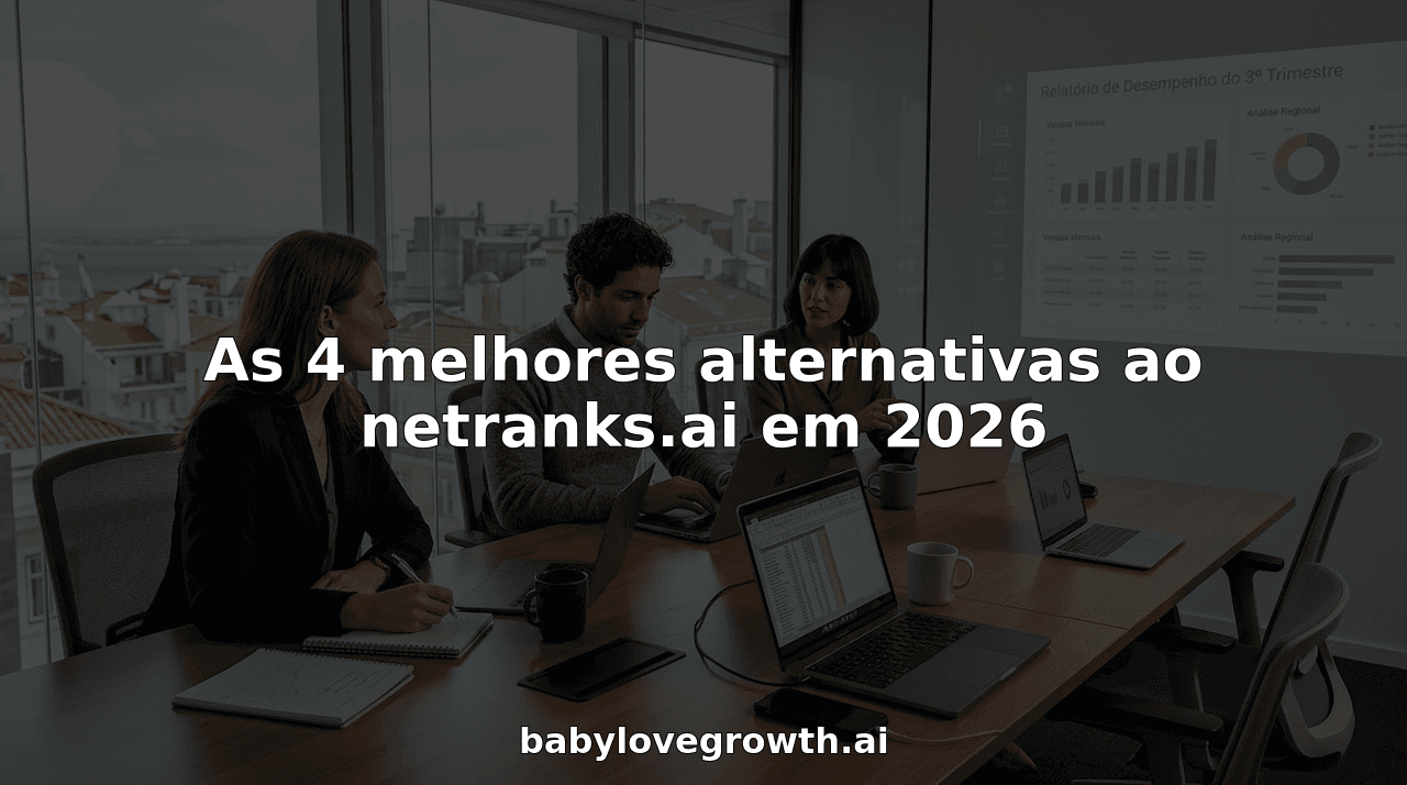 Equipa de marketing digital a colaborar num escritório cheio de luz natural.